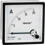TRACON Analóg egyenáramú ampermérő közvetlen méréshez 48×48mm, 20A DC (DCAM48-20) - vilagitasok