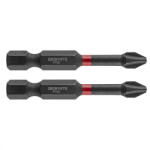 GRAPHITE torziós ütvecsavarozó bit PH2x50 mm, 2 részes (56H519)
