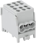 Tracon Főáramköri leágazó kapocs tripla, sínre szerelhető, szürke 2.5-25mm2 (FLECU-25-16-3)