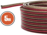 MNC Vezeték LED szalaghoz, piros/fekete (2x 1, 5 mm2) 5 méter (NX20027x5)