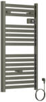  Elektromos design radiátor digitális termosztáttal NERO Italia AF-04DEW - 50 x 96 cm (szürke)