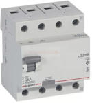 Legrand Áram-védőkapcsoló (Fi-relé) analóg 3P+N 25A 30mA A-típus 10kA RX3 LEGRAND (LEGR402074)