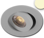 IsoLED LED lámpa süllyesztett billenthető szpot 24V 3W 300Lm 3000K csiszolt alumínium MiniAmp csatlakozóval (ISO114473)