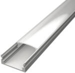 Alu-LED Alumínium profil LED szalaghoz fehér ALP-002 opál búra (22479)