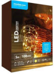 Modee LED karácsonyi fűzér 100LED/5m réz AA-elem fehér-fényű 3V DC 2500K IP20 Modee (EPINML-C1011)