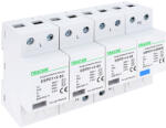 Tracon T1+T2 AC típusú túlfeszültség levezető, egybeépített 3+1P 50kA 385V (ESPD1-2-50-3-1P)