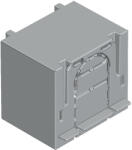 Tracon Érintésvédelmi burkolat alsó/felső kábelbevezetéshez 1P 00, 1P, L=36 mm (AA-KETO-00-1-36)