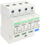 Tracon T2 AC típusú túlfeszültség levezető, cserélhető betéttel 3+1P 70kA 275V (ESPD2-70-3-1P)
