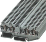 Tracon Négykapcsos ipari sorozatkapocs, rugós, sínre, szürke 0, 14-1, 5mm2, 500VAC, 17, 5A (TSKB1-4)
