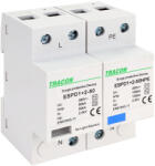 Tracon T1+T2 AC típusú túlfeszültség levezető, egybeépített 1+1P 50kA 385V (ESPD1-2-50-1-1P)