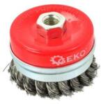 GEKO Homlok-drótkefe - fonott drót 75mm M14 G00611 (G00611)