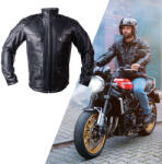  Bőr motoros kabát W-TEC Valebravo fekete 4XL (24769-4XL)