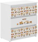  Ifjúsági 3 fiókos Komód - Munkagépek - fehér