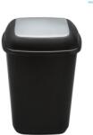 Plafor Cos plastic reciclare selectiva, capacitate 28l, PLAFOR Quatro - negru cu capac gri - altele (PL-658-04) - pcone Cos de gunoi