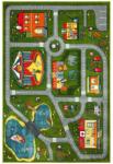 Delta Carpet Covor Dreptunghiular pentru Copii, 100 x 200 cm, Verde, Kolibri Model Drumulete 11061 (11061-130-12) Covor