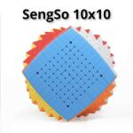  Sengso, 10x10x10, rubik játék, kocka, pillow, lekerekített, 8, 7x8, 7 cm, anyagában színes (195002)