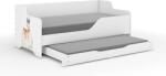  LILU gyerekágy laminált fronttal 160x80cm matraccal és ágyazható ágyneműtartóval benne 140x70 cm matraccal - őzike (pepita-1603341)