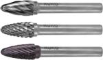 RUKO Freze Biax Forma F, Con de Brad, Dantura pentru Aluminiu, 12.0 X 25.0 / 65.0 X 6.0 (RK.116033A)