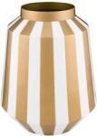 Pip Studio Dekoratív fémváza, Pip Studio, Stripes White Gold, 24x29 cm, Royal Dot Delight kollekció