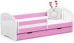 AKORD Play Gyerekágy 180x80 Rózsaszín Laminált Fiókos (LOZDZPLAY180R) - pepita