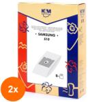 K&M Set 2 x Sac Aspirator Samsung Vp-95b, Hartie, 5x Saci, K&M (TIV-2xDUSTBAG-S10-PAP-K&M)