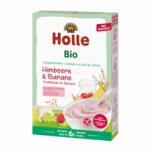 Holle Baby Piure din Cereale Eco, Holle Baby, cu Lapte de Capra, Zmeura si Banane, 200 g