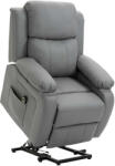 Homcom Fotel, Homcom, poliuretán, szürke (713-092V90GY)