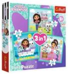 Trefl Gabi babaháza 3 az 1-ben puzzle 20,36,50 db-os (34871)