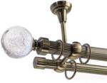  Crystal Monaco Dupla Függönyrúd - Antik Arany - 320 cm (MONACO-ZIMTATA-GOLD-02-320)