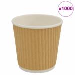 vidaXL 1000 db barna papír kávéscsészék 4oz 100ml (4102798)