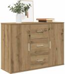 vidaXL kézműves tölgy színű szerelt fa tálalószekrény 90x29, 5x65 cm (855979)