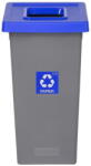 Plafor Cos plastic reciclare selectiva, capacitate 20l, PLAFOR Fit - gri cu capac albastru - hartie (PL-713-03) - pcone Cos de gunoi
