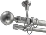  Odiseu Két Rúd Fém Függönyrúd - 360 cm (ODISEU-ZIMTATA-SILVER-02-360)