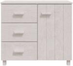 vidaXL Hamar Tálalószekrény - Fenyőfa - Fehér - 90x40x80 cm (340429)