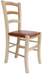 Sára Étkezőszék - 4 db - Natúr Fa és Konyak Műbőr