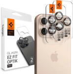 Spigen iPhone 16 Pro / Pro Max Kameravédő Üvegfólia - Spigen Glas. tR EZ Fit Optik Pro - Titán x 2 db (AGL08862)