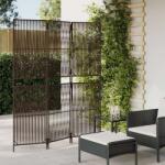 vidaXL Polyrattan Térelválasztó - Barna - 147x180 cm (365373)