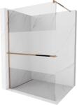 Mexen Kioto+ Walk-in Zuhanyfal - 70x200 cm - 8 mm Üveg - Rózsaszín Arany (5907709177819)