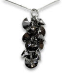  Swarovski - Szőlőfürt Medál - Ezüst Nyaklánc - 35x10mm (glam627)