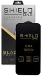 Apple 14 Pro Max - ShieldOne Black Edition kijelzővédő üvegfólia, fekete plasztik kerettel - tokgalaxis