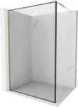 Mexen Kioto Walk-In Zuhanyfal - 50x200 cm - Fekete/Arany (5907709131507)