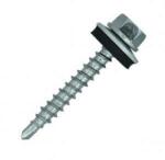  Hatlapfejű önf. lemezcsavar soroló heggyel+EPDMalátét 4, 8*20