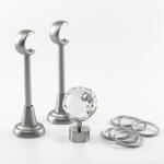  Crystal Galériakarnis - Fém, Ezüst - 360 cm