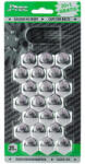Alkatrész Kerékanya kupak - kerékcsavar kupak krómozott 21 mm 21 db (J-Tec)