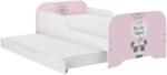  MIKI gyerekágy 160x80cm matraccal és ágyazható ágyneműtartóval benne 140x70 cm matraccal - boho panda