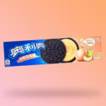 OREO White Peach ázsiai barack krémes keksz 97g