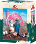 Art Puzzle Puzzle Art Puzzle din 260 de piese - Fermă de pisici (5028) Puzzle