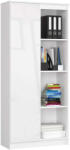 AKORD CLP Irodai Szekrény Magasfényű Fehér MDF 80cm (AKO-RP0PREGPOL) - pepita