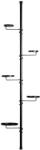  Elegáns 5 Tálcás Teleszkópos Virágtartó - 300 cm (PY126)