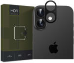 Apple iPhone 16 / 16 Plus, Kamera lencsevédő keret, alumínium, Alucam Pro Plus, fekete